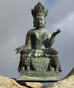 Large Buddha Bronze Sculpture