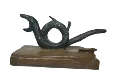 Snake Modern Bronze Sculpture