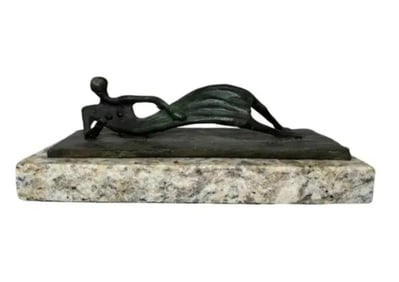 lHenry Moore Bronze Modern Sculpture