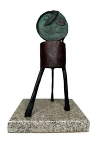 J. Miro Bronze Modern Sculpture