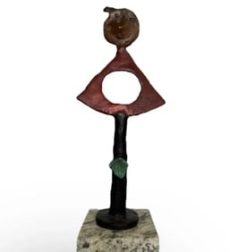 J. Miro Modern Bronze Sculpture