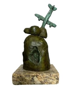 J. Miro Bronze Sculpture
