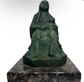 Santa Fe Mother and Child Bronze Sculpture
