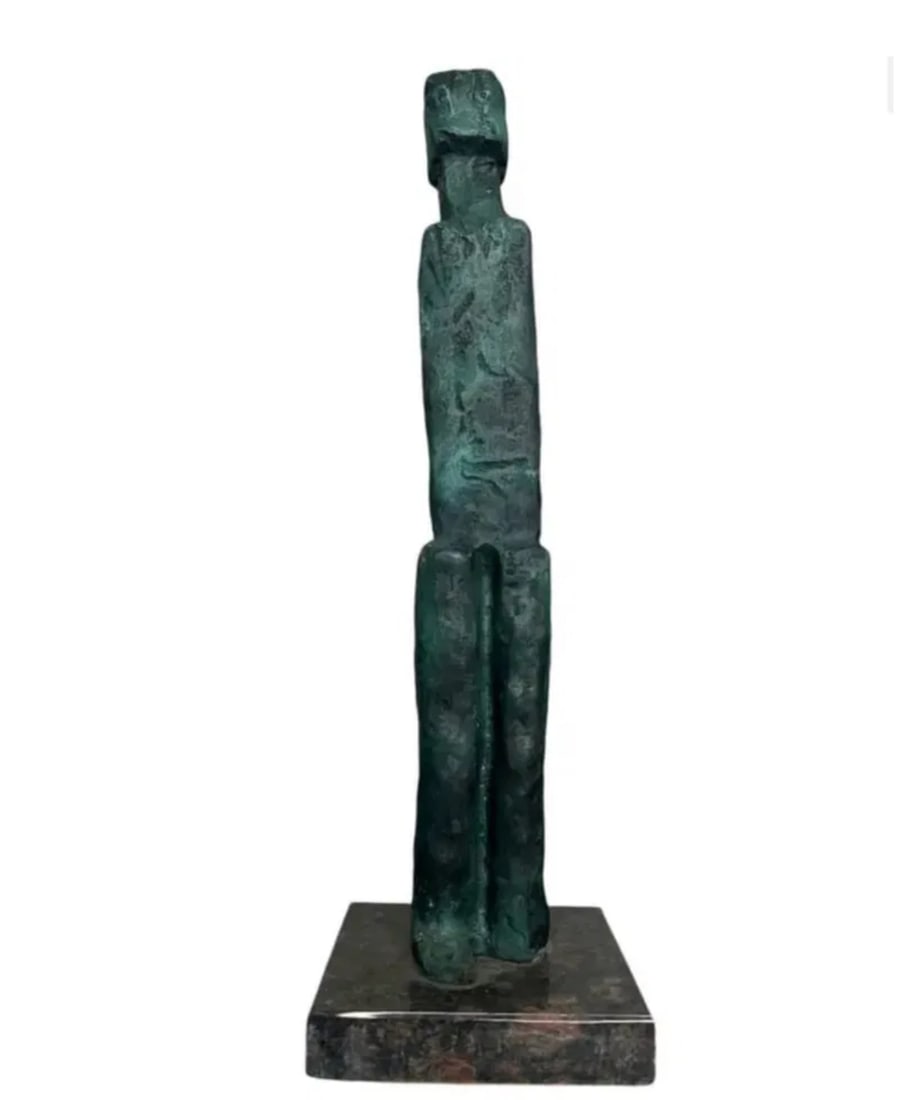 Fritz Wotruba Abstract Large Bronze Sculpture: Size: 19 in x 6 in x 5 in