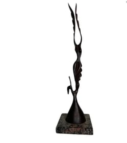 Archipenko Abstract Large Bronze Sculpture