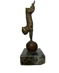 Sergio Bustamente Cat Bronze Sculpture