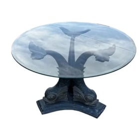 Large Bronze Koi Fish Dining Table