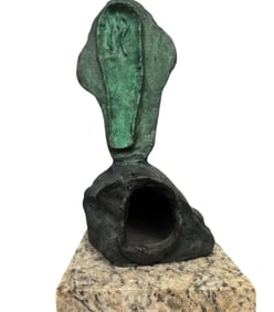 Large J. Miro Abstract Bronze Sculpture