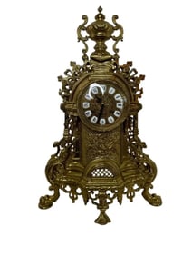 Imperial Italian Rococo Brass Clock