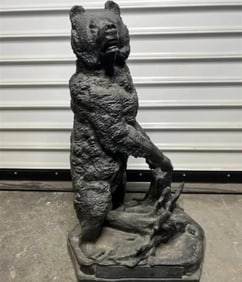 Vintage Russian Bear Bronze Sculpture