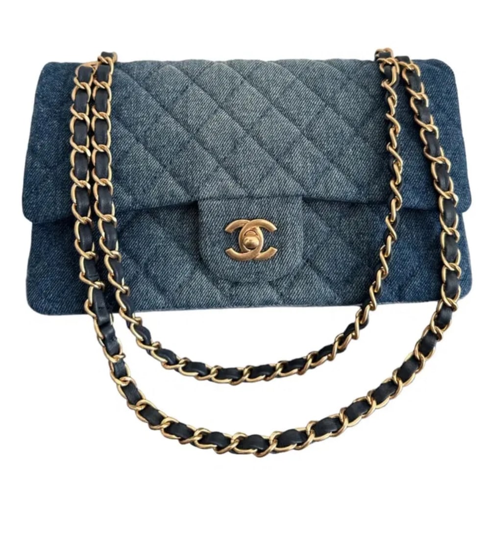 Chanel Classic Denim Top Handle Handbag (1 of 7)