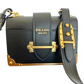Prada Cashier Leather Cross Bag