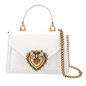 Dolce & Gabbana White Small Devotion Bag