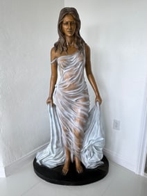 Life Size Bronze Lady Statue