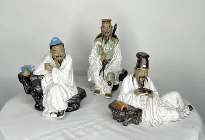 Lot of 3 Chinese Porcelain Figurines