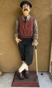 Life Size Vintage Golfer Statue