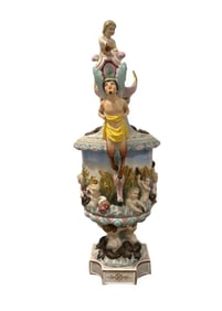 Large Meissen Porcelain Pitcher