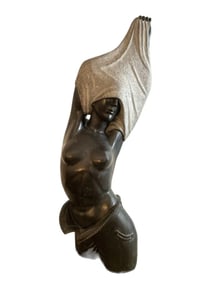 Modern Marble Lady Sculpture