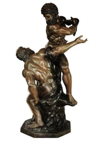 Monumental Bronze Hercules And Antaeus