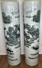 Massive Pair of Fine Chinese Porcelain Vases