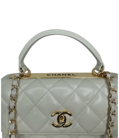 CHANEL Lambskin Quilted Small Trendy CC Flap Dual Handle Bag