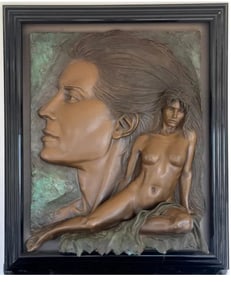 Large Bill Mack Bronze Relief