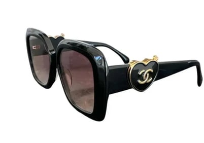 Chanel Heart Mirror Sunglasses
