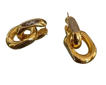 YSL Duo Link Earrings