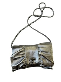 Chanel Silver Evening Bag