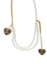 Chanel Gold and Faux Pearl Necklace