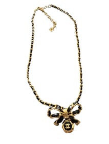 Chanel Gold and Black Necklace
