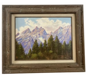1991 Landscape Oil Painting on Panel by Maurice