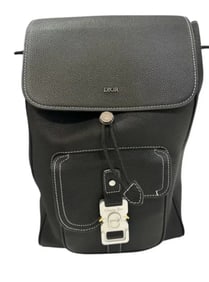 DIOR MEN Saddle Leather Backpack