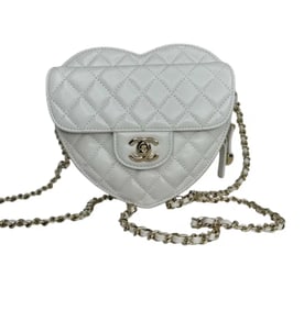 Chanel Heart White Bag