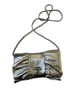 Chanel Silver Clutch Bag