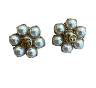 Gucci Flowers Earrings Double G