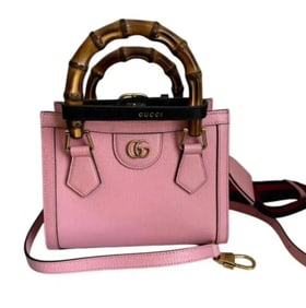 Gucci Diana Mini Leather Crossbody Bag