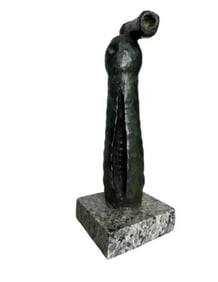 J. Miro Modern Bronze Sculpture
