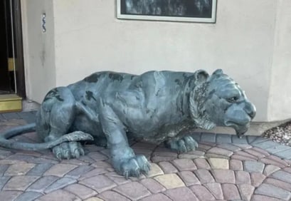 Life Size Bronze Tiger