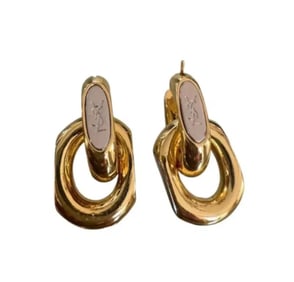 YSL Duo Link Earrings