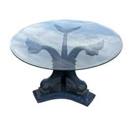 Large Bronze Koi Fish Dining Table