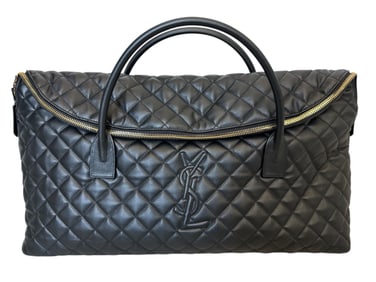 YSL Saint Laurent ES Giant Travel Bag in Quilted Leather
