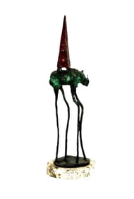 Salvador Dalí Rhino Bronze Sculpture