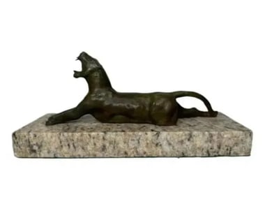 Bronze Tiger Sculpture