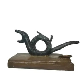 Snake Modern Bronze Sculpture