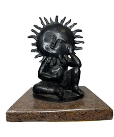 Sergio Bustamante Sun Bronze Sculpture