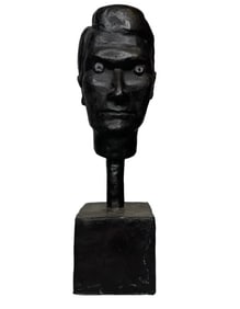 Bust Modern Bronze Sculpture