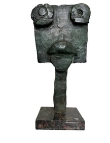 J. Miro Modern Bronze Sculpture