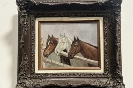 Horses Oil on Canvas Painting