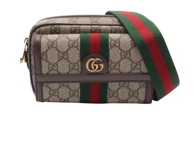 Gucci Ophidia Gg Supreme Shelley Line Brand Off Pvc Coated Canvas Shoulder Bag C